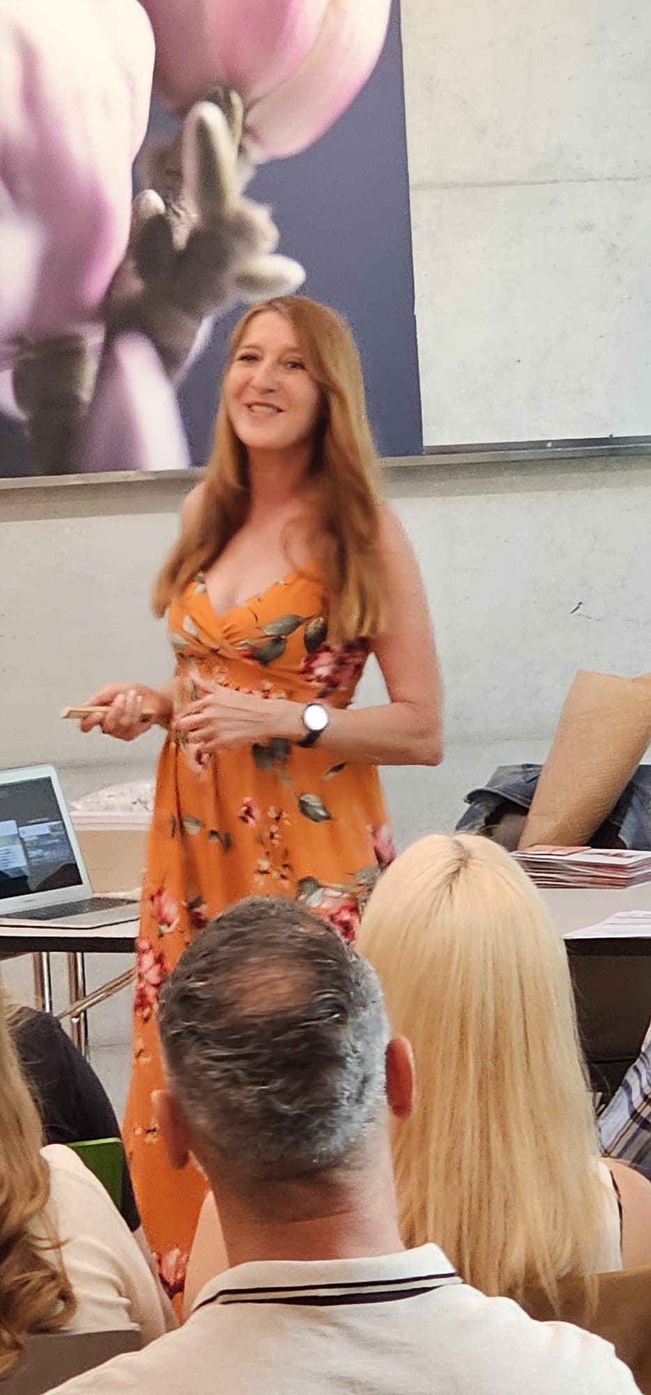Yvonne im Gespräch mit dem Publikum