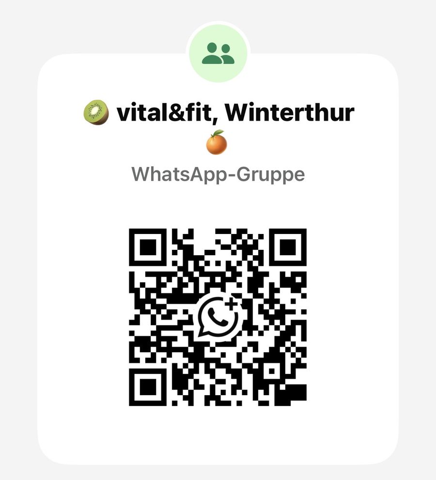 QR-Code der WhatsApp-Gruppe vital&fit Winterthur